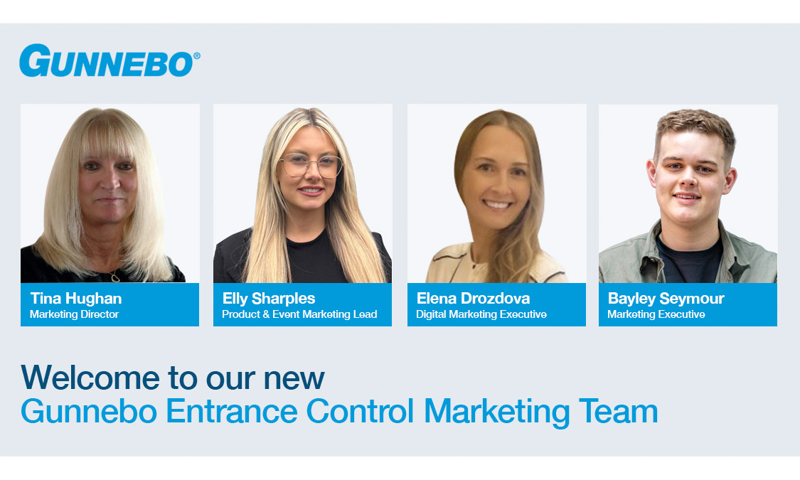 Gunnebo entrance control welcomes new marketing team to drive growth and innovation